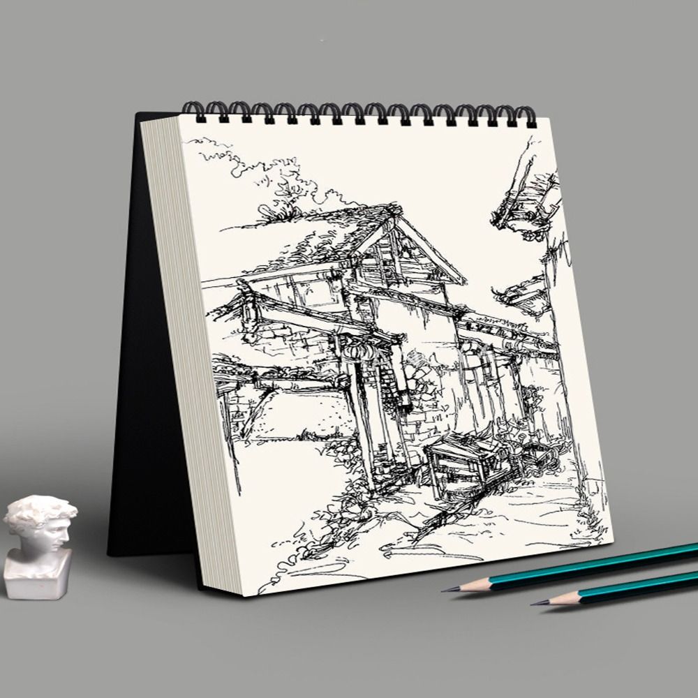 30 Sheets Spiral Bound Sketchbook A4, A5, A6, 8K, Eco-Friendly, Thick Drawing Paper for Artists Oil Painting, Sketch Pad