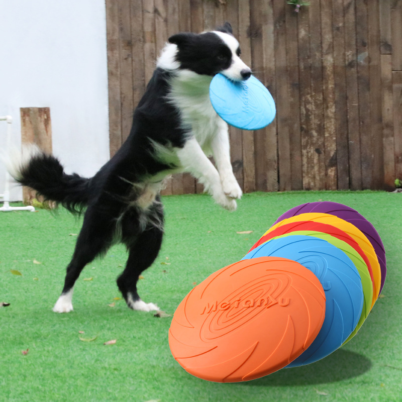 Interactive Flying Disc Toy for Dogs  Durable Multifunctional Pet Training & Outdoor Play Disc for Puppies