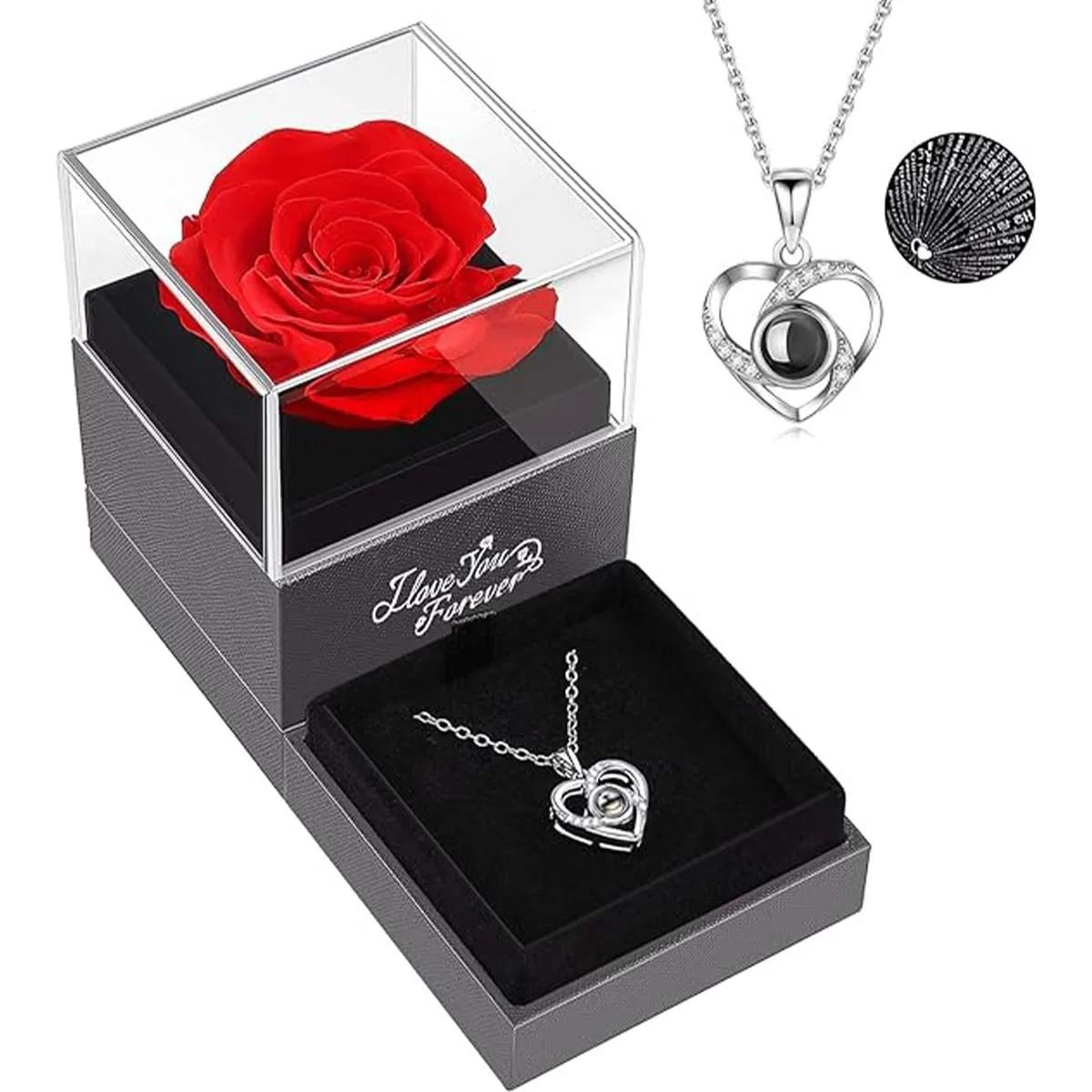 Elegant Flower Pendant Jewelry Set