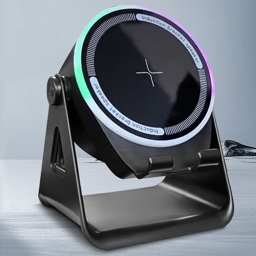 Wireless Induction Bluetooth Speaker with Phone Stand Stereo Sound