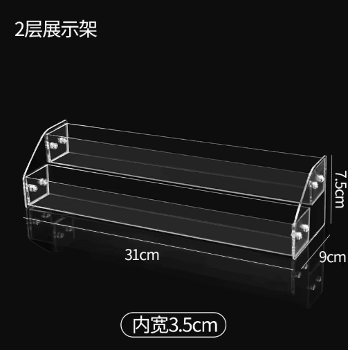Clear Acrylic Multi-Layer Nail Polish Display Stand with Drawer