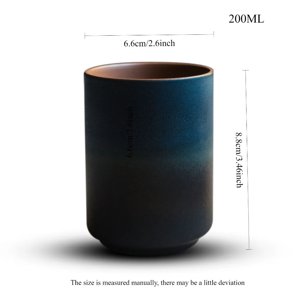 Ceramic Mug Retro Gradient Stoneware Coffee Tea Cup