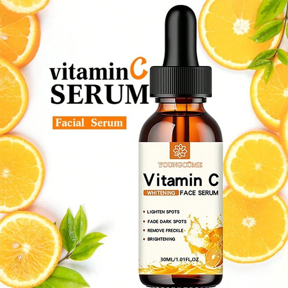 Vitamin C Facial Essence with Hyaluronic Acid & Dark Spot Remover Moisturizing, Anti-aging Repair for Radiant Skin