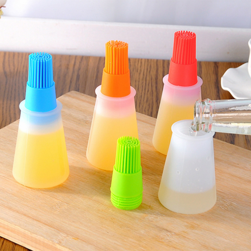 High Temperature Resistant Silicone Oil Brush for BBQ, Baking, and Cooking Durable, Non-Slip Design