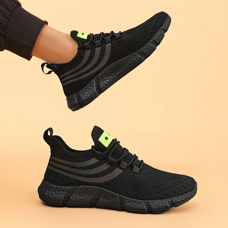 Summer Mesh Mens Running Shoes Comfortable Lightweight Fashionable Outdoor Tennis Sneakers Versatile Breathable Balance