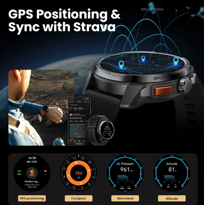 HAYLOU Solar Ultra GPS Smartwatch with AMOLED Display and Bluetooth Calling