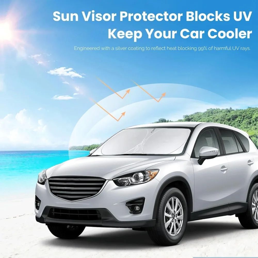 Foldable Car Sunshade Cover UV Protection Windshield Visor