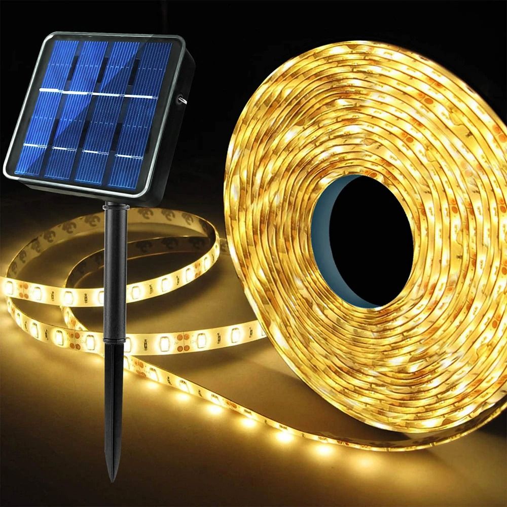 Outdoor Solar LED Strip Light Strip with IP65 Waterproof 5M Light Strip Suitable for Outdoor Courtyard Decoration LED Li