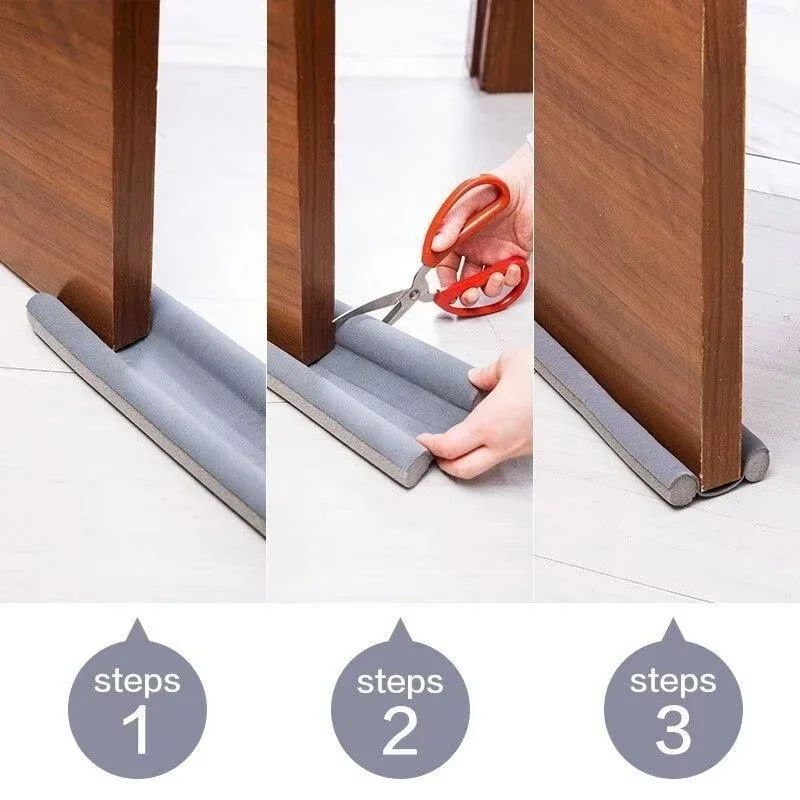 Door Draft Stopper Seal Strip for Soundproofing and Insulation