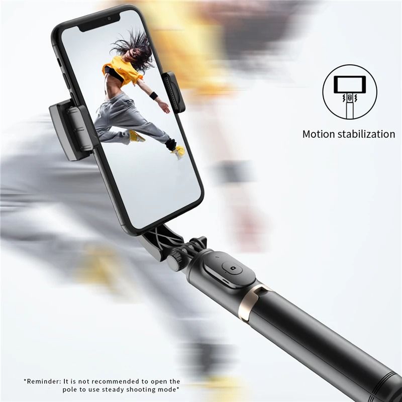 Foldable Bluetooth Selfie Stick with Gimbal Stabilizer and Tripod