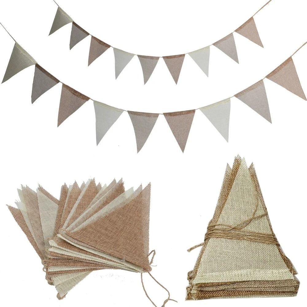 Multicolor Birthday Banner Triangle Pennant Flags Hanging Party Decoration