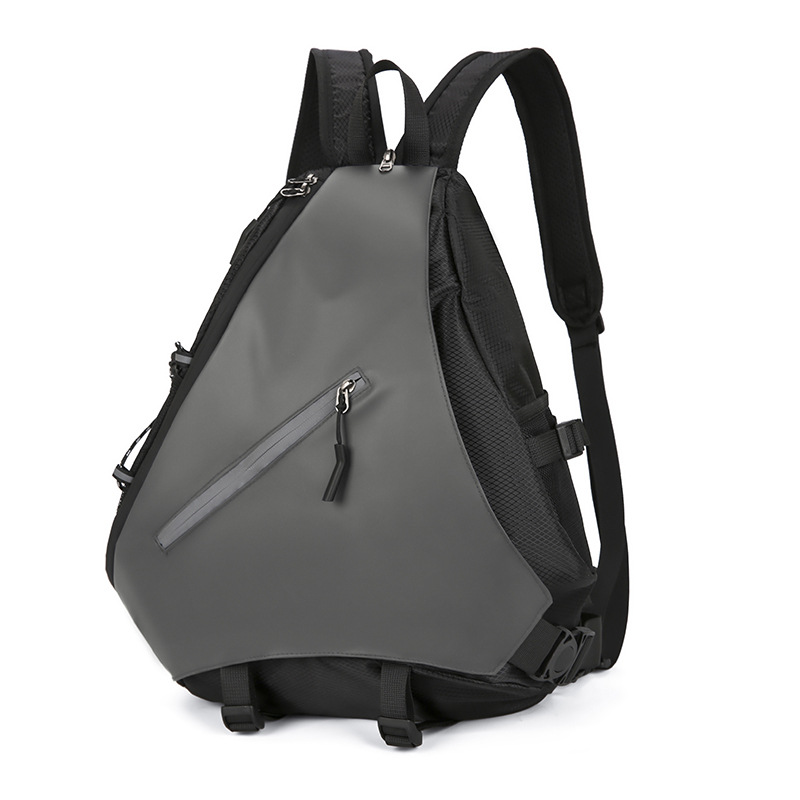Men Crossbody Chest Bag Waterproof Large Capacity Sling Backpack
