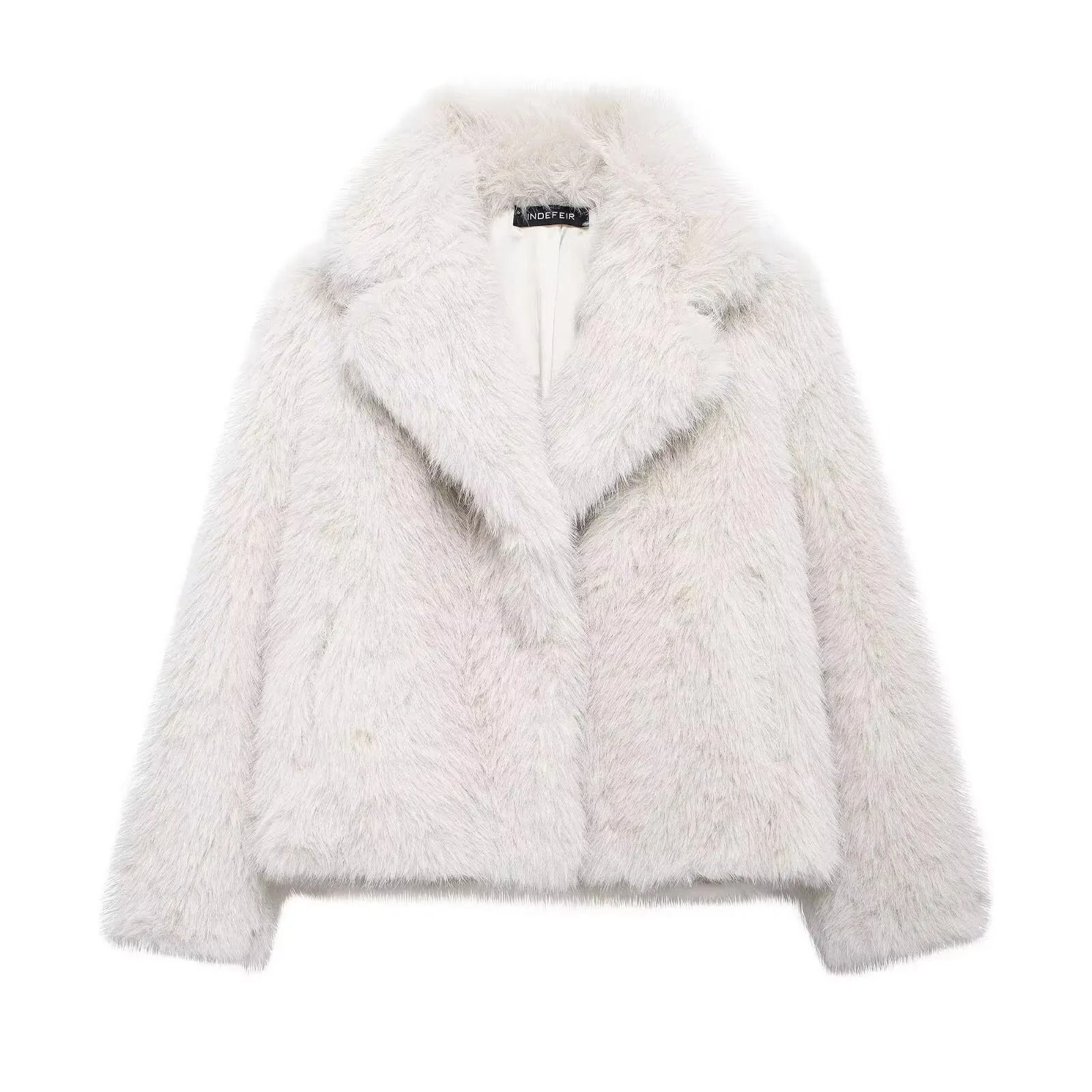 HH Elegant Faux Fur Outerwear System | Premium High-Street Fluffy Lapel Jacket & Thermal Fashion Infrastructure