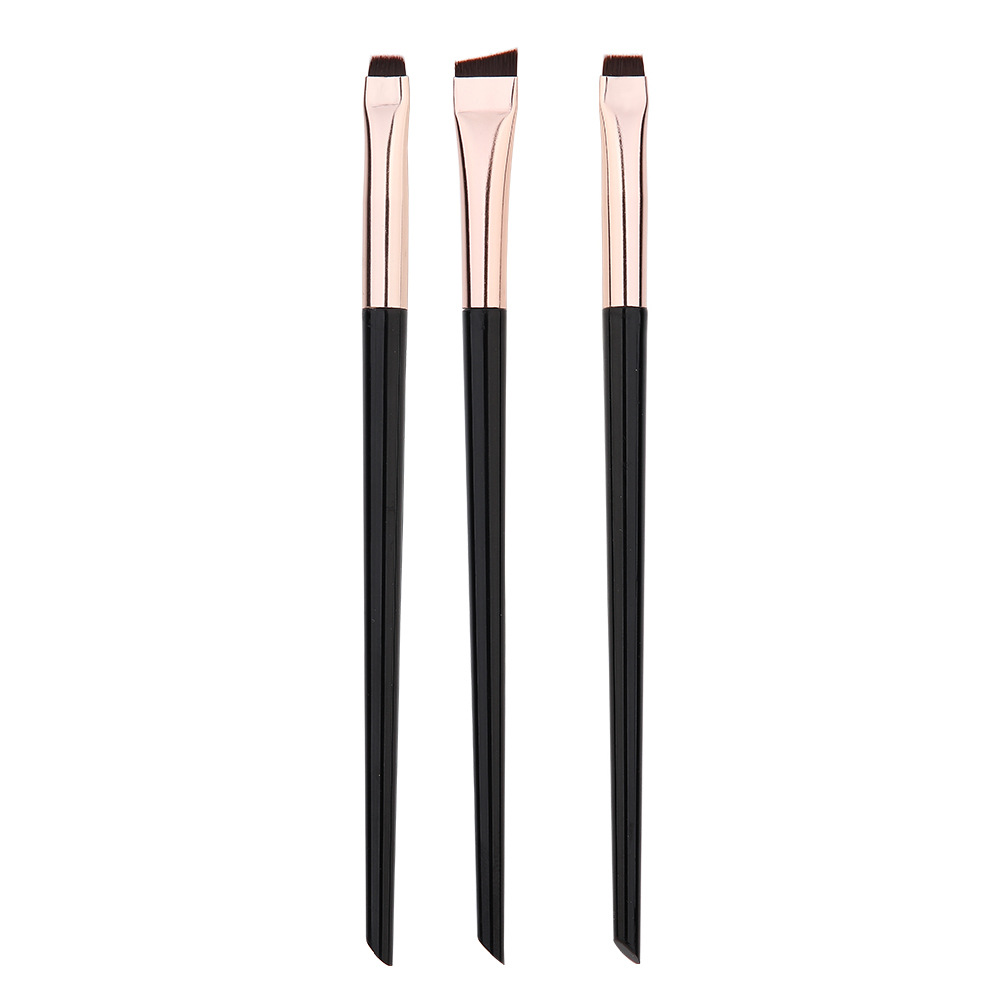 Blade Eyeliner & Eyebrow Brush Set – Precision Flat Fine Tip Makeup Tool