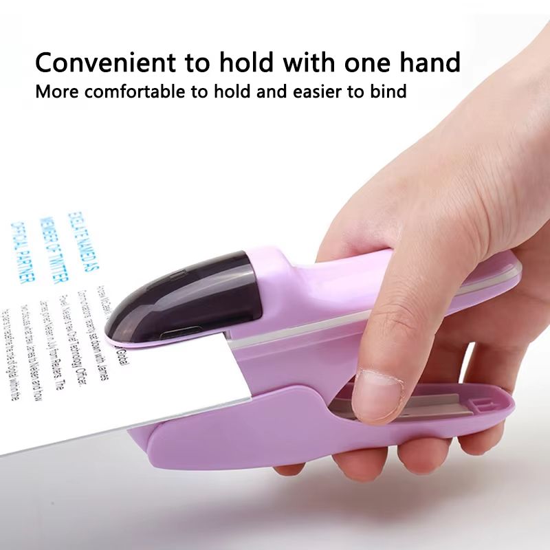 Desktop Stapleless Stapler Paper Binding Tool, Office & School Document Fastener