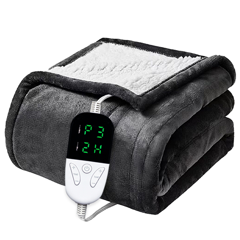 Electric Heated Blanket, Soft Heated Throw Blanket, Heat Settings, Auto Off Blanket