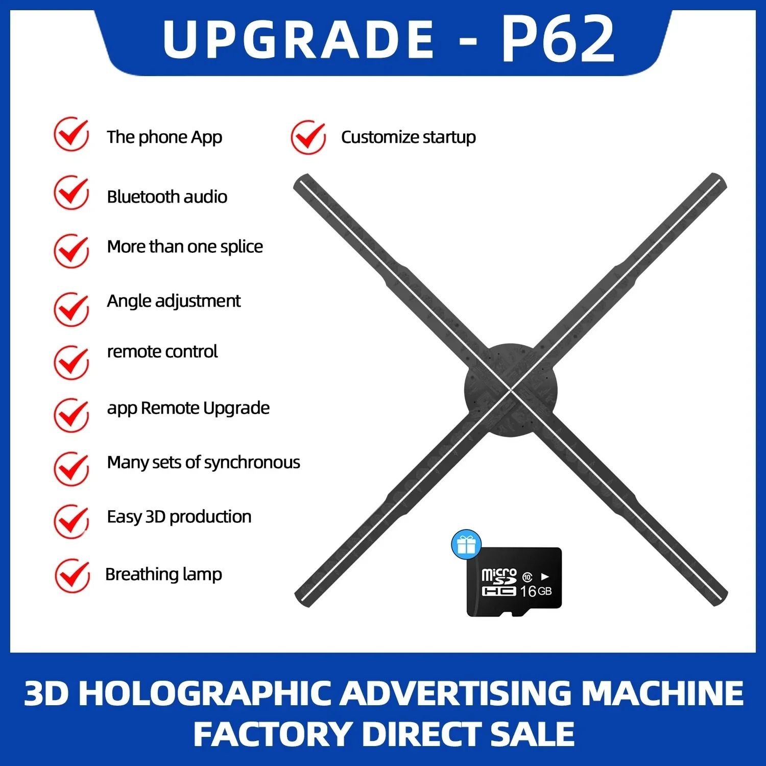 24.4 in 3D Holographic Display Fan