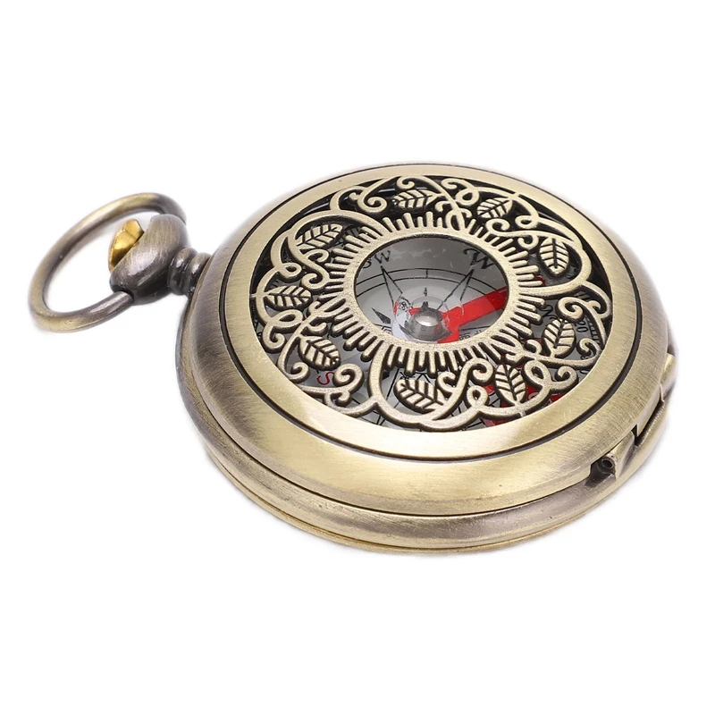 Portable Brass Gold Marine Compass  Waterproof Navigation Tool for Camping & Hiking Adventures