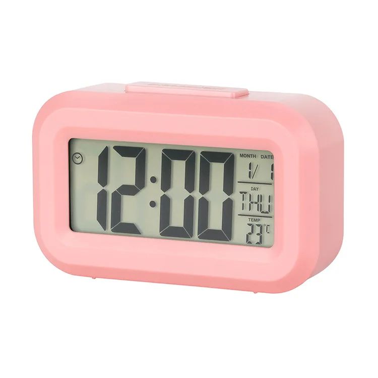 SmartGlow Digital Alarm Clock with Backlight, Snooze, Calendar and Temperature Display