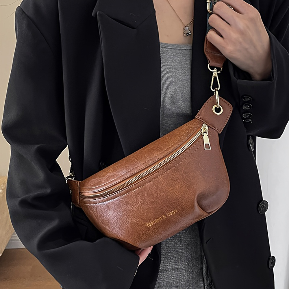 Fashionable Womens Crossbody Bag Casual Chest Waist & Shoulder Bag for Everyday Use