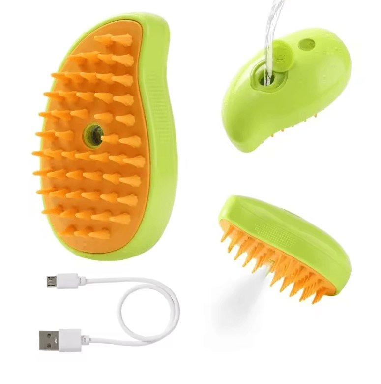 PawSteam 3 in 1 Pet Grooming Brush with Steam Care