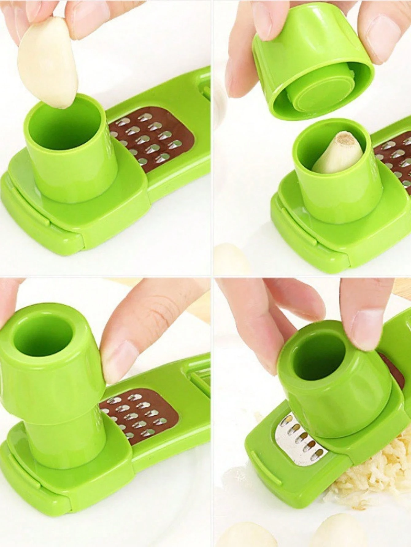 Creative Mini Garlic Grinder Kitchen Garlic Mash Manual Garlic Press Green Kitchen Tool