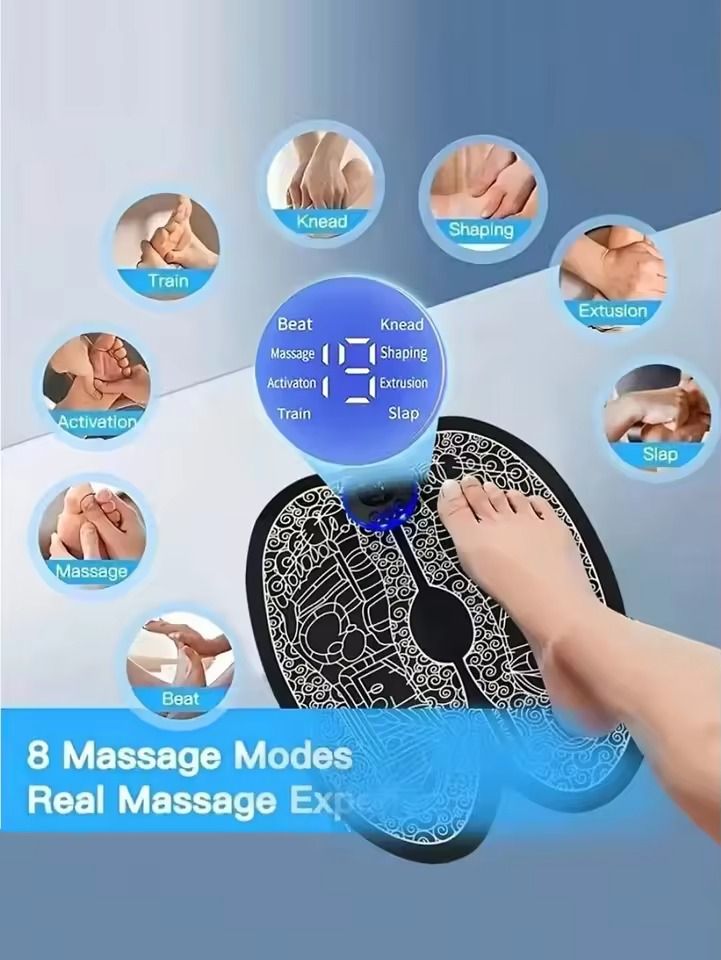 Multifunctional Heated Foot Therapy Massager with Pulse Stimulation