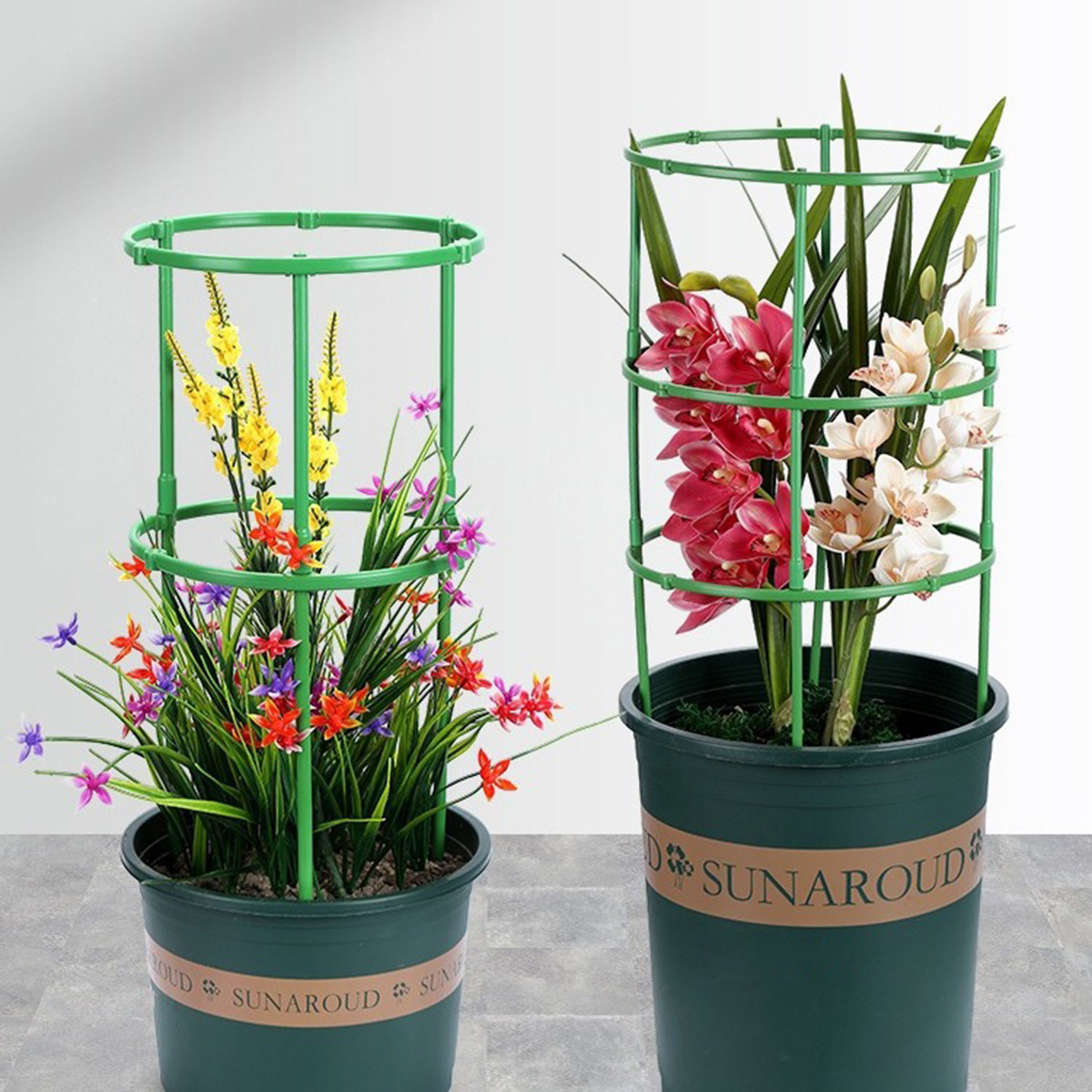 Layers Plant Support Cage, Plastic Trellis Holder for Flower Pot Climbing Plants