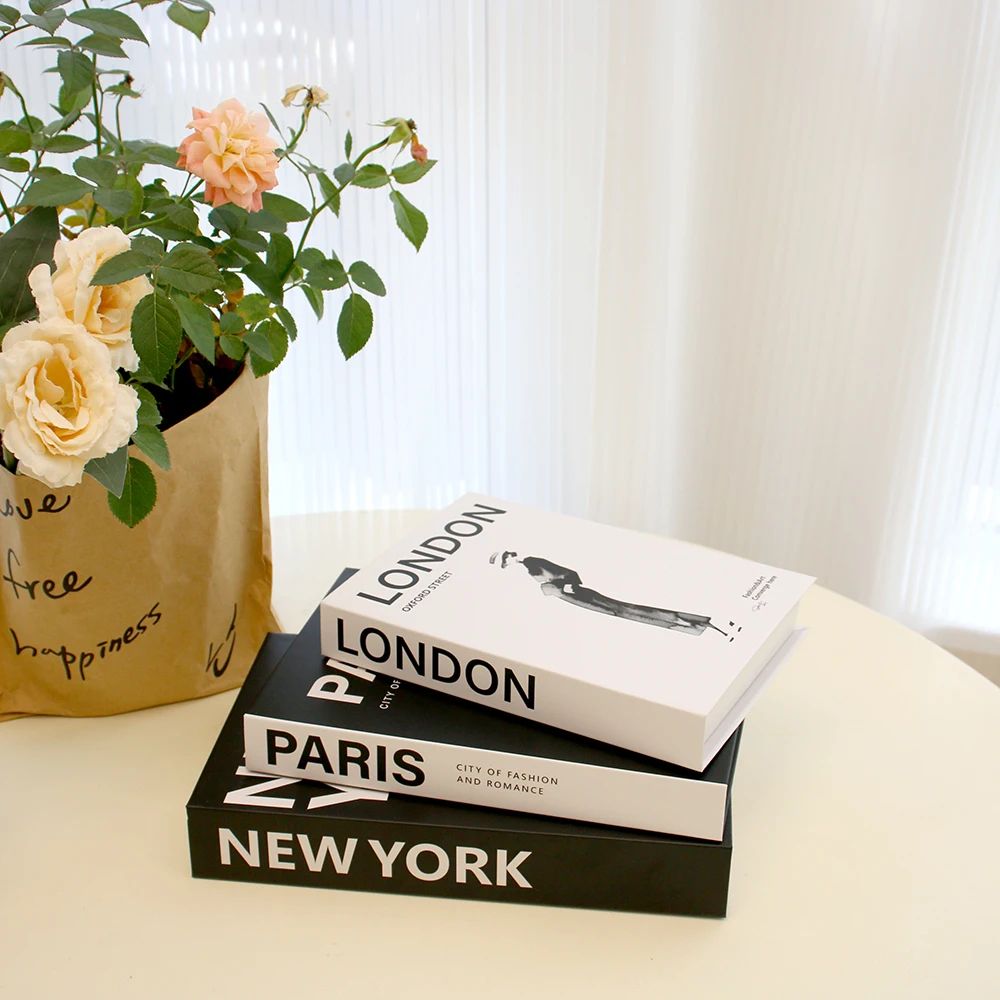 Luxury Decorative Fake Books Set Coffee Table Decor