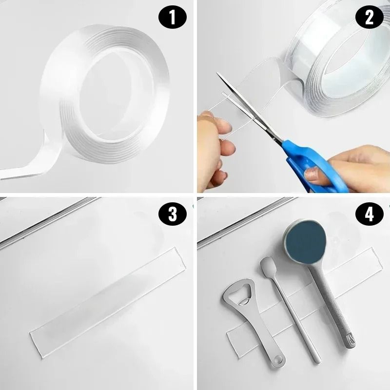 Reusable Nano Adhesive Double-Sided Tape