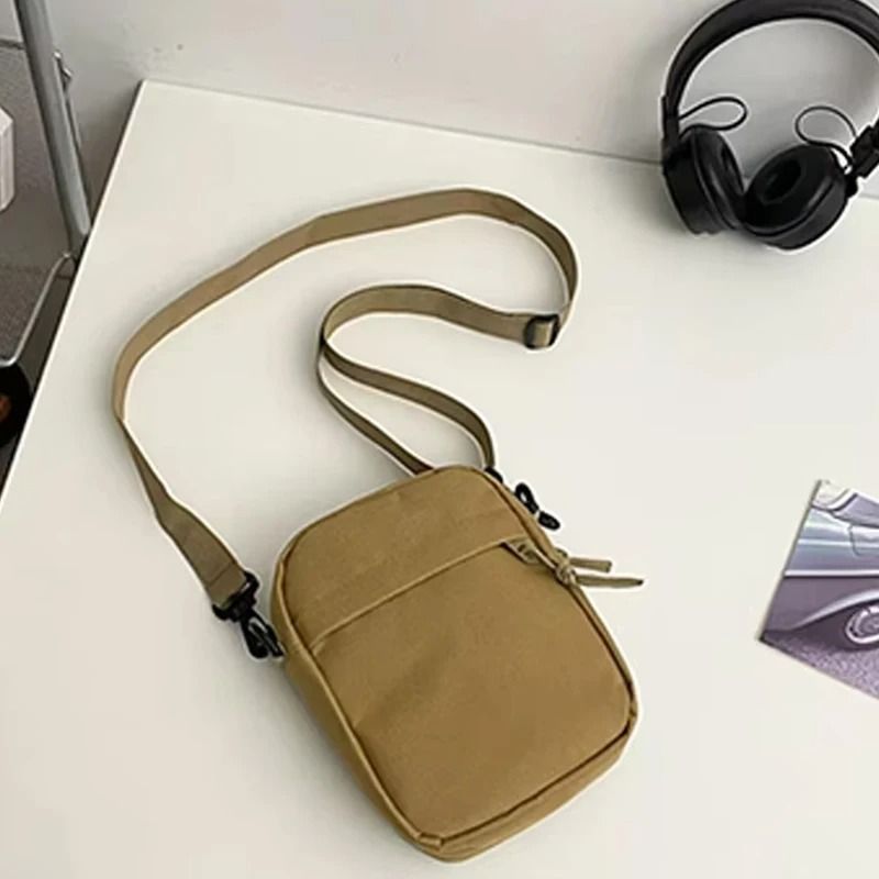 Nylon Crossbody Bag Mens Shoulder Bag Lightweight School Messenger Everyday Sling