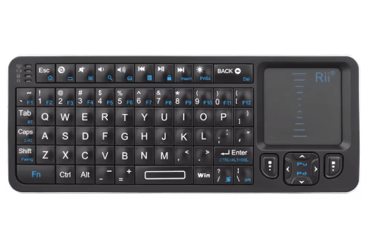 Rii K06 Mini Bluetooth Keyboard Backlit 2 4GHz Wireless Keyboard with IR Learning Touchpad