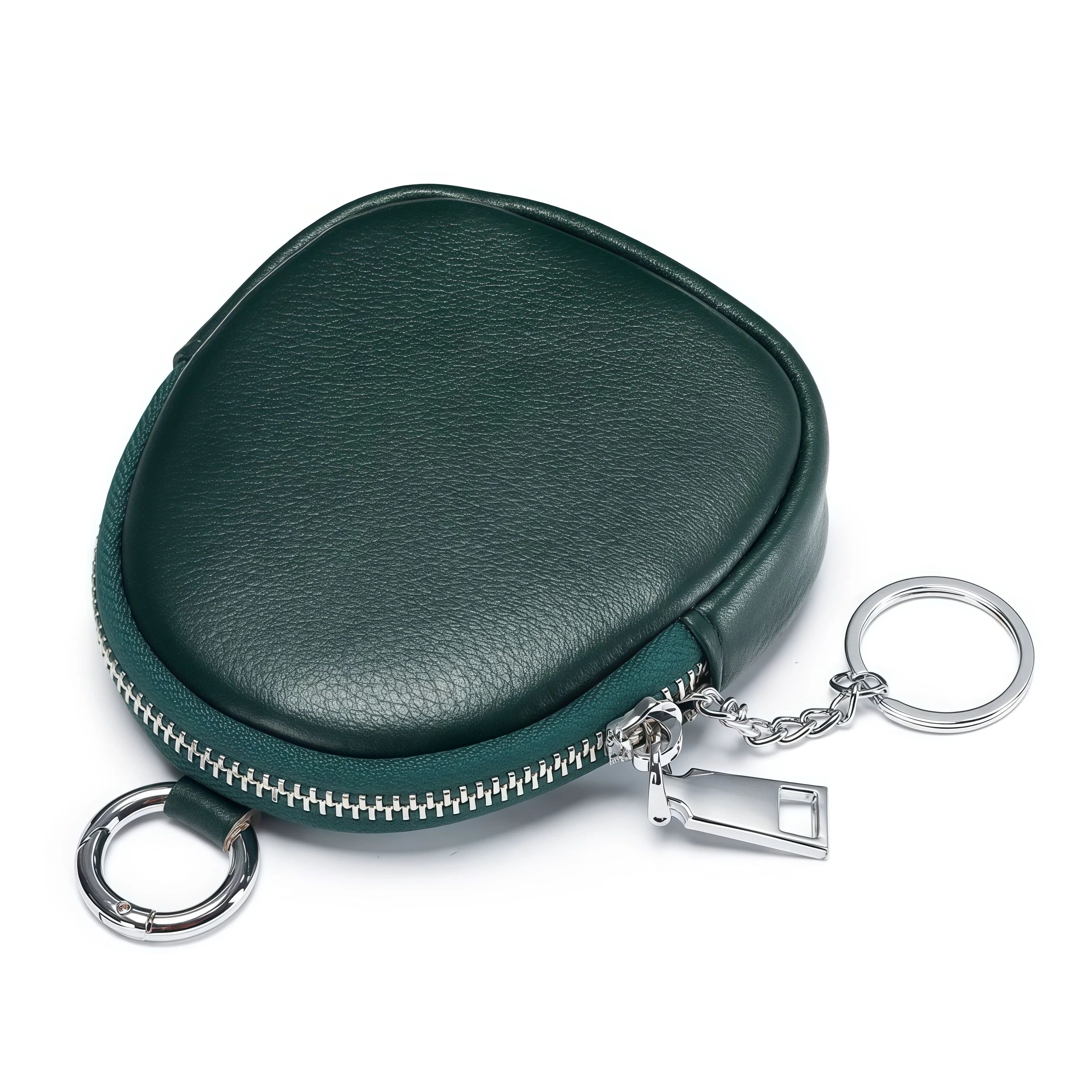 Leather RFID Keychain Wallet Pouch