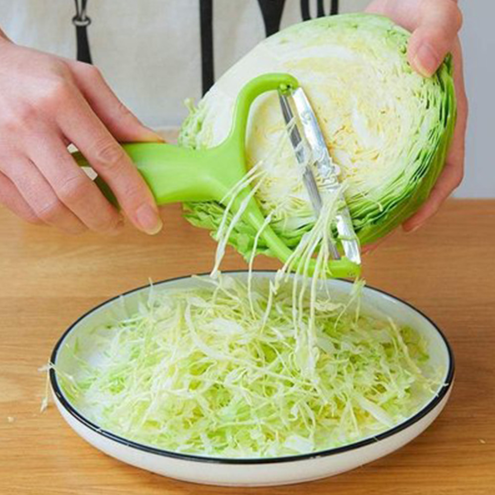 Stainless Steel Vegetable Peeler & Slicer Multi-purpose Grater for Fruits, Cabbage, Salad, Potatoes, and More