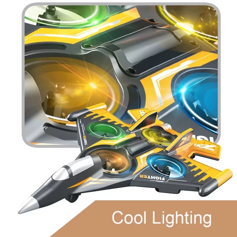 SkyStrike 4-Channel 2.4 GHz RC Fighter Jet with 360° Roll & LED Light