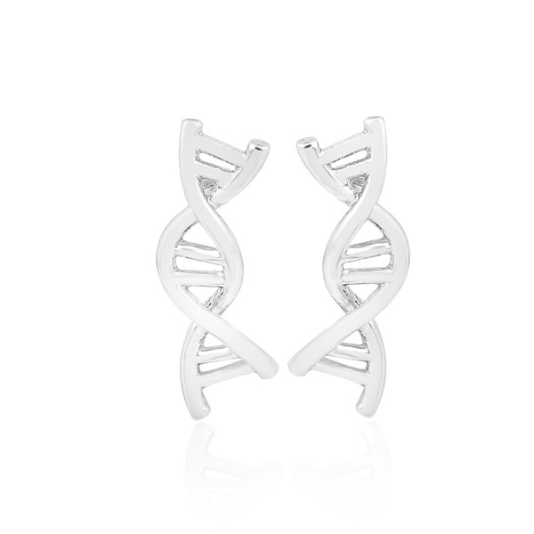 DNA Helix Earrings Studs