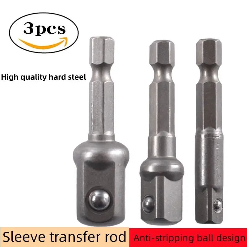 Drill Socket Adapter Set 3 Piece Impact Extension