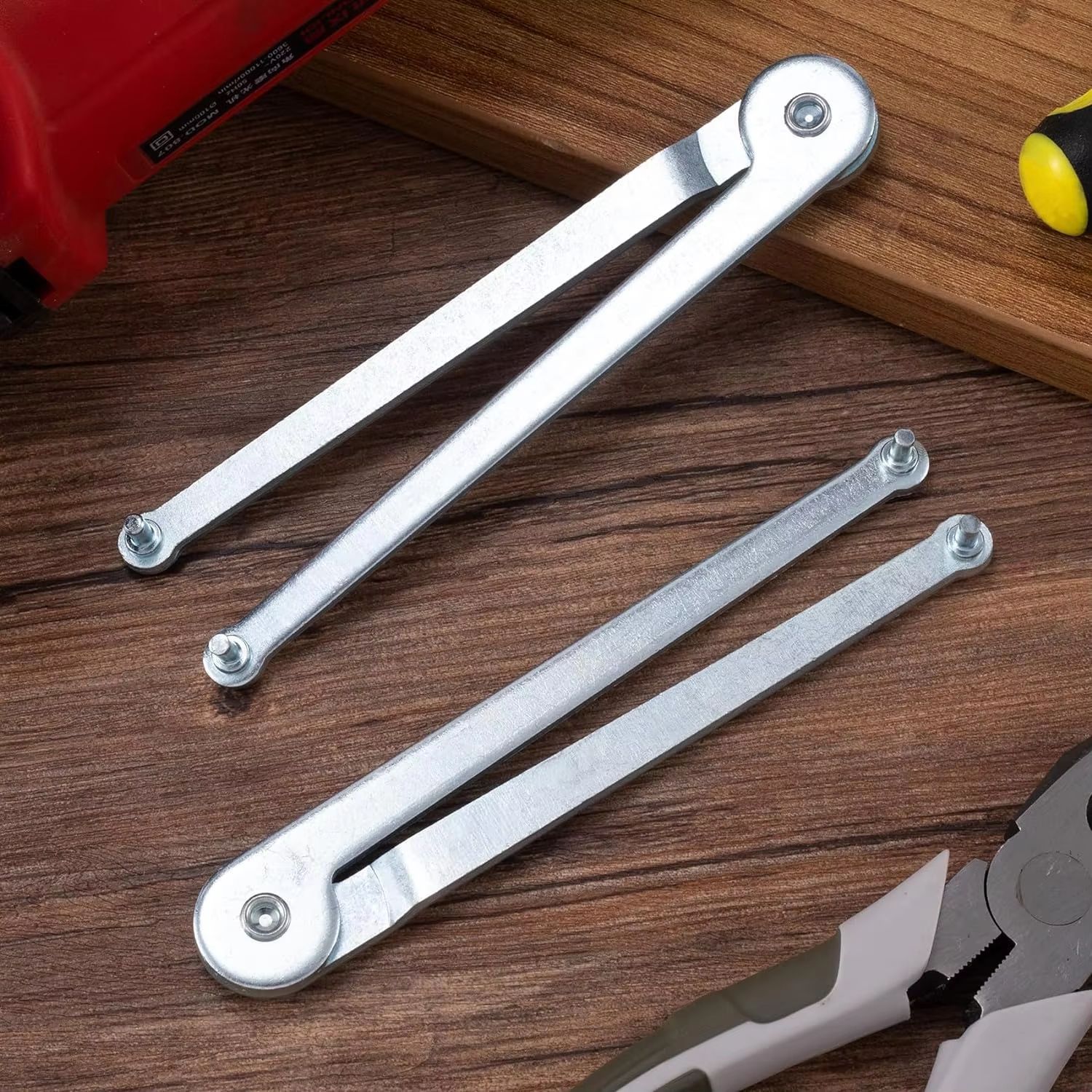Universal Adjustable Pin Wrench Pliers for Angle Grinders (Fits 4 mm / 0.15 in Pins)