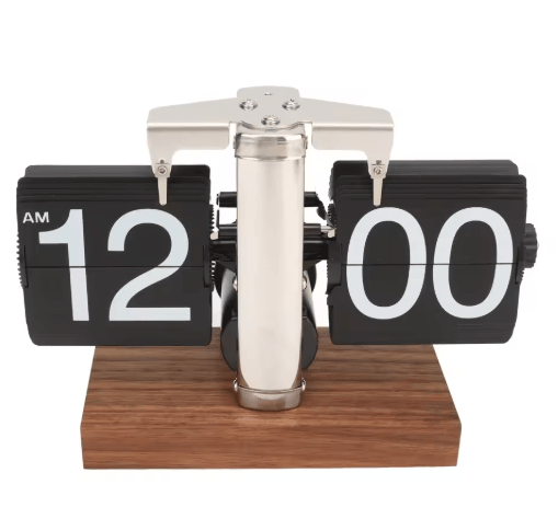 TimeFlip Aesthetic Digital Down Clock with Large Display & Auto Time Adjustment