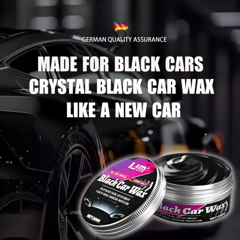 Black Car Scratch Repair Wax Crystal Plating & Paint Surface Polishing for a Shiny Like New Finish