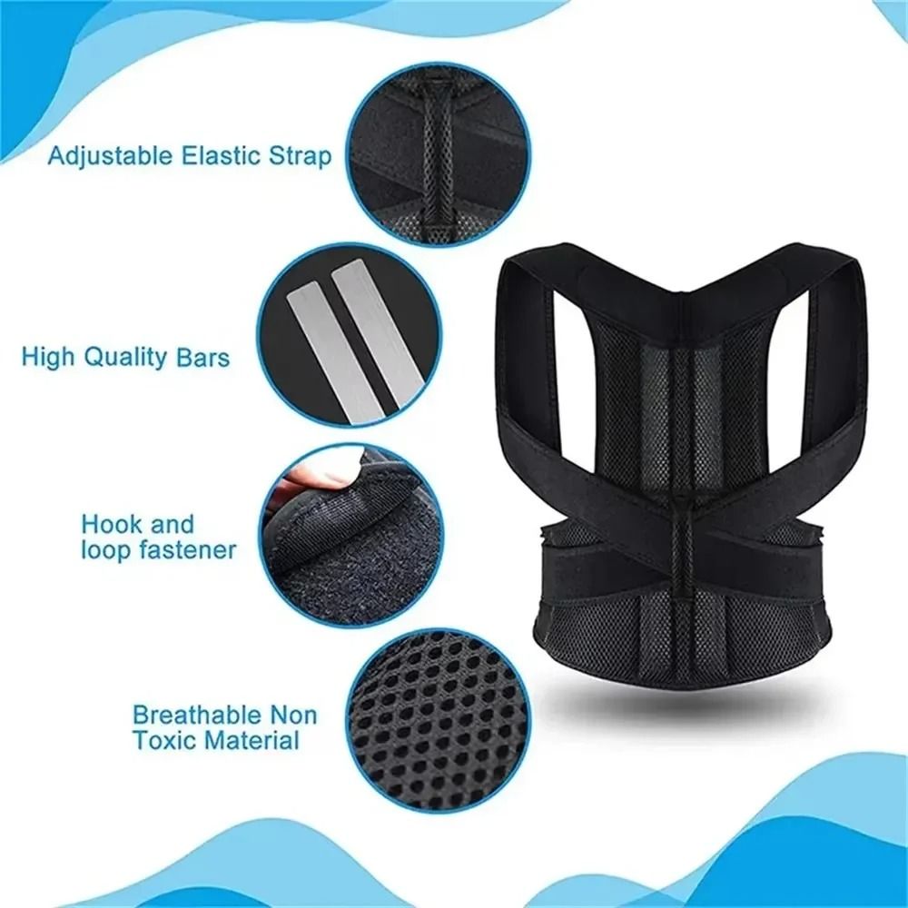 Adjustable Posture Corrector Belt for Back Support and Alignment