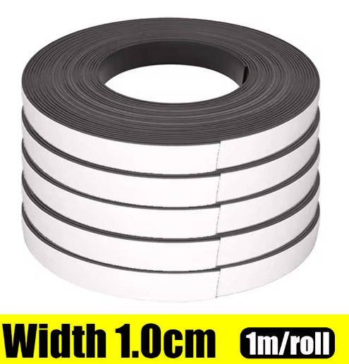 Self Adhesive Magnetic Tape Cuttable Rubber Magnetic Strip for DIY Fixing and Storage