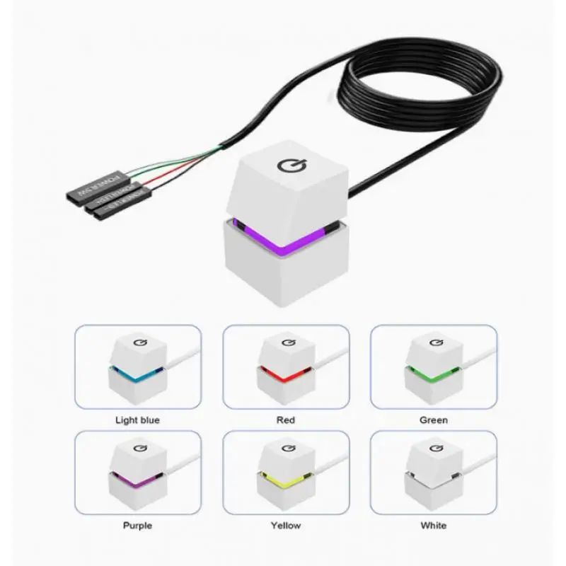 External PC Power Button with Blue LED and 1.8m Extension Cable