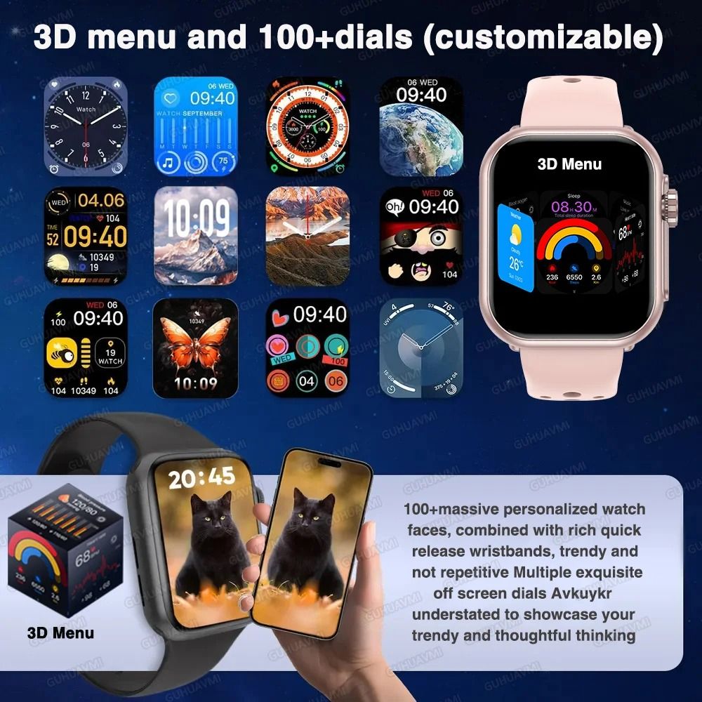 UltraSync AMOLED Smart Watch GPS Bluetooth Call Waterproof Fitness Watch