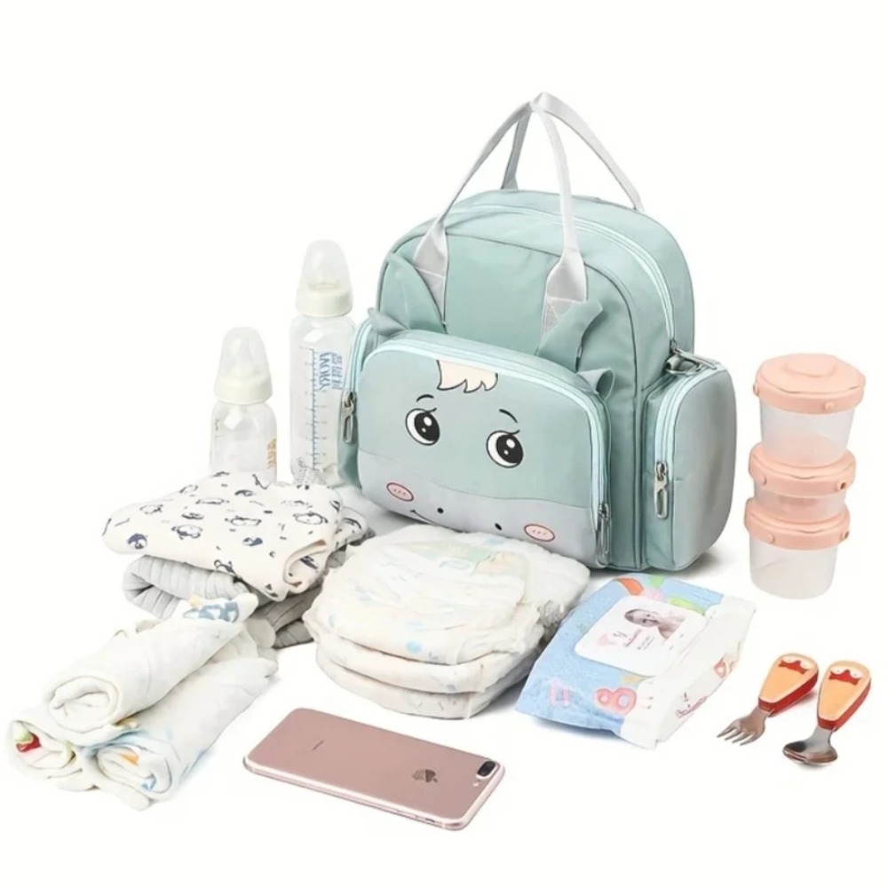 Waterproof Baby Diaper Bag, Mommy Hospital Tote, Multi-Pocket Shoulder Handbag