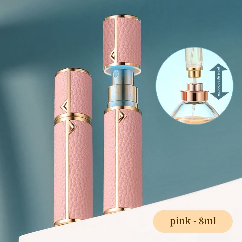 5ml PU Leather Mini Perfume Atomizer Spray Bottle
