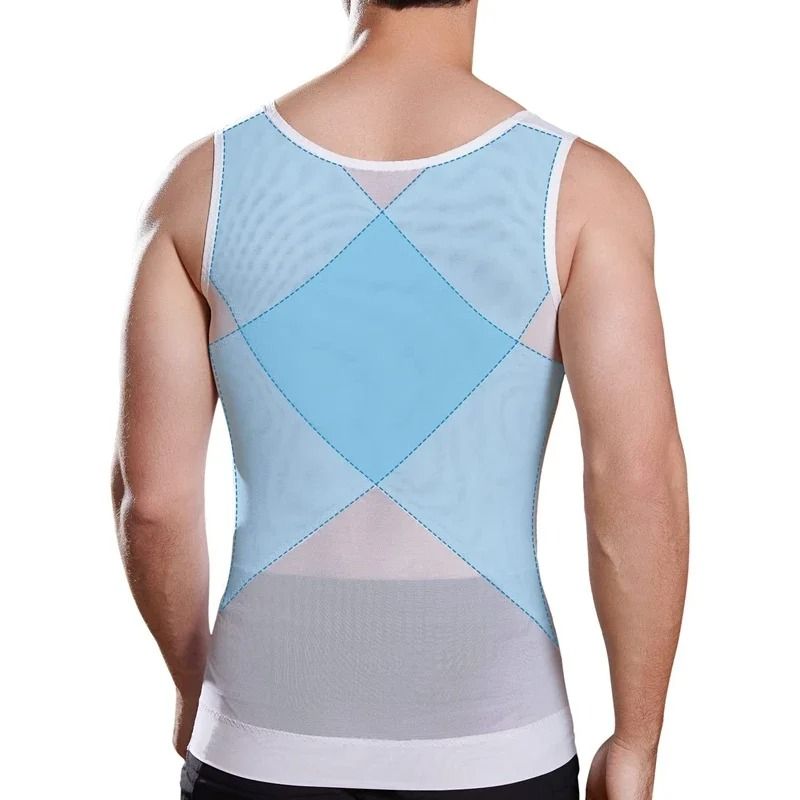 Mens Compression Slimming Body Shaper Vest