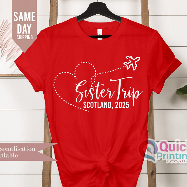 Sisters Trip 2025 Shirt Personalized Girls Vacation Matching Tee