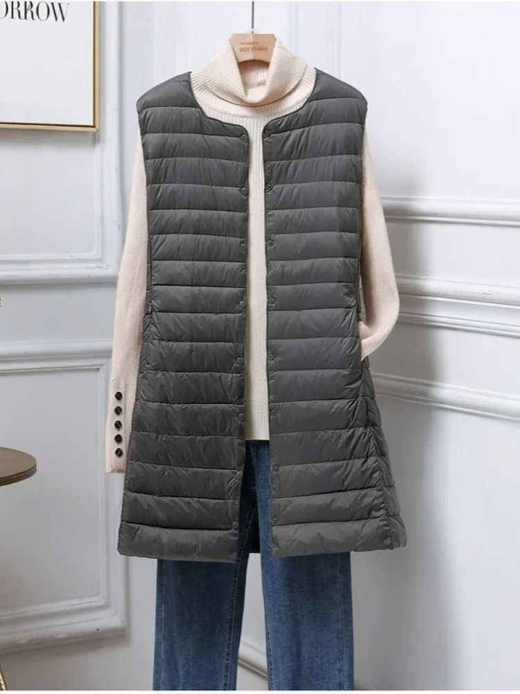 Womens Mid-Length Down Vest System | Premium 2025 Slim-Fit Versatile Gilet & Professional Winter Layering Infrastructur