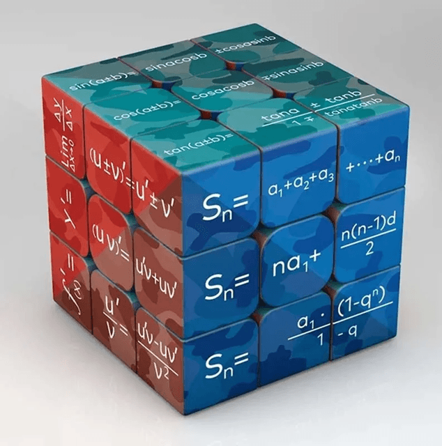 3x3 Science Cube Puzzle Educational Toy for Kids Featuring Chemistry and Math Elements